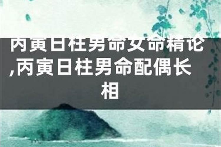 丙寅日柱男命看婚姻怎么样