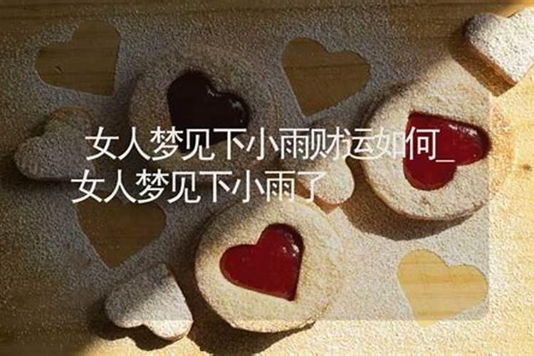 梦到下小雨有什么征兆
