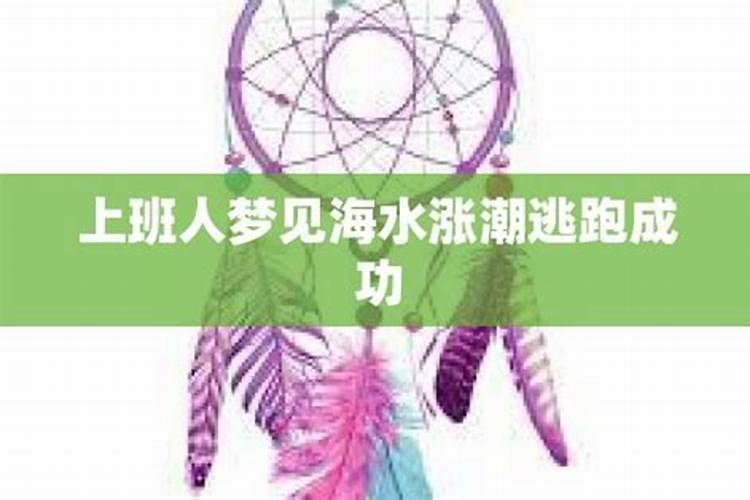 梦见大海涨潮什么意思