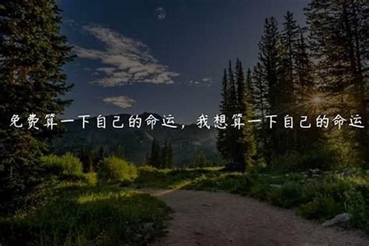 算自己一生的命运,怎么样测算人一生得命运？