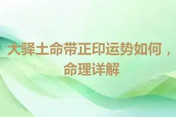 大驿土的人,事业运强,一生运势怎么样？