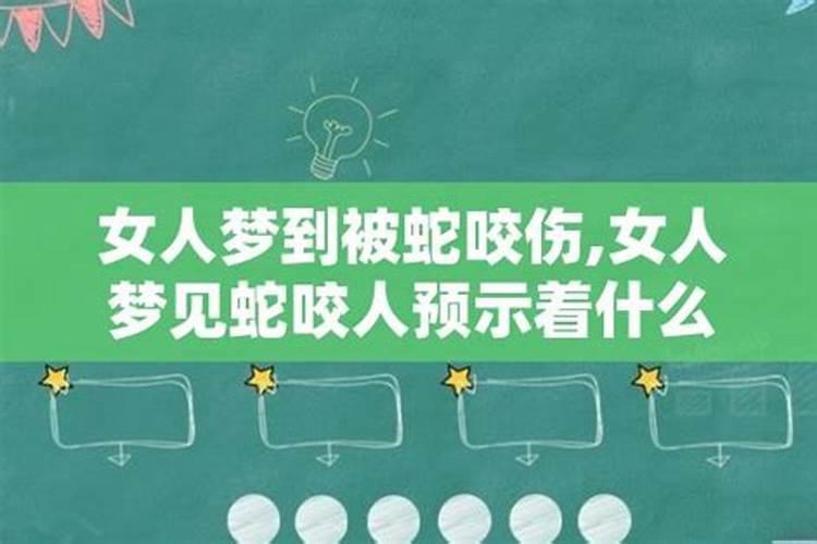 女人梦到好多蛇还被咬是什么意思