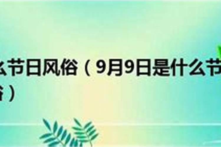 重阳节有什么样的风俗？