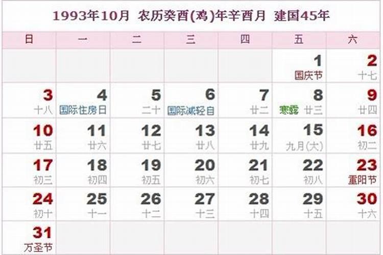 阴历93年9月初二下午2点出生的人是什么命