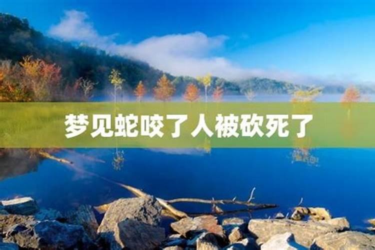 梦见一条大蛇被砍死的预兆