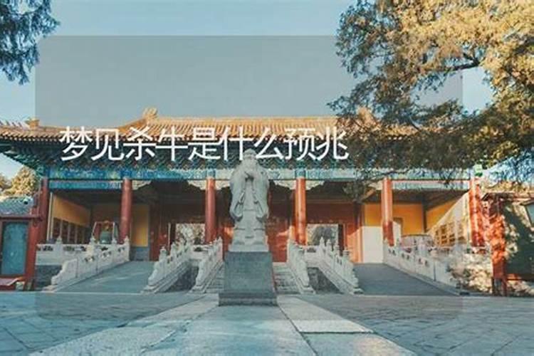 梦见杀牛什么意思