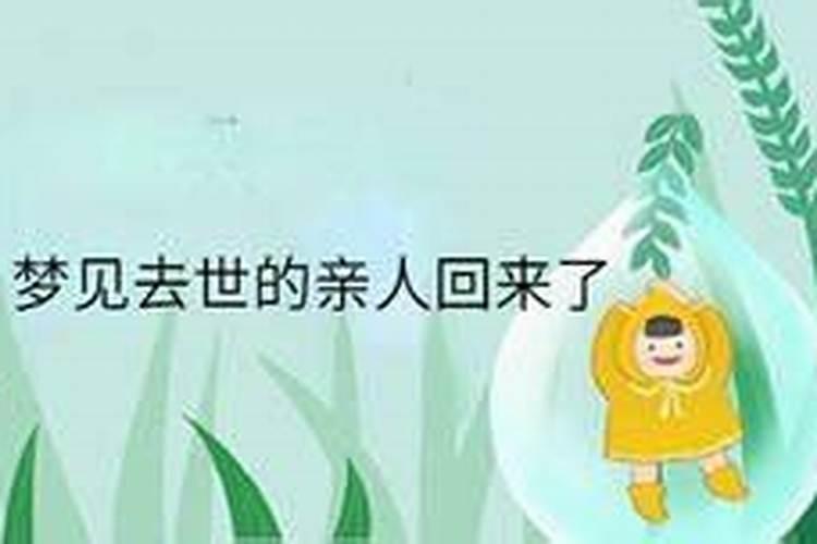 梦见好久不见的亲人的预兆