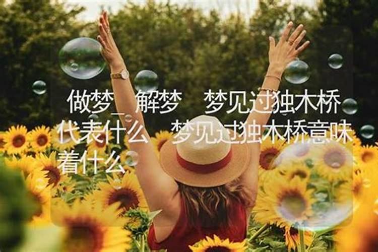 梦见过独木桥是什么意思？