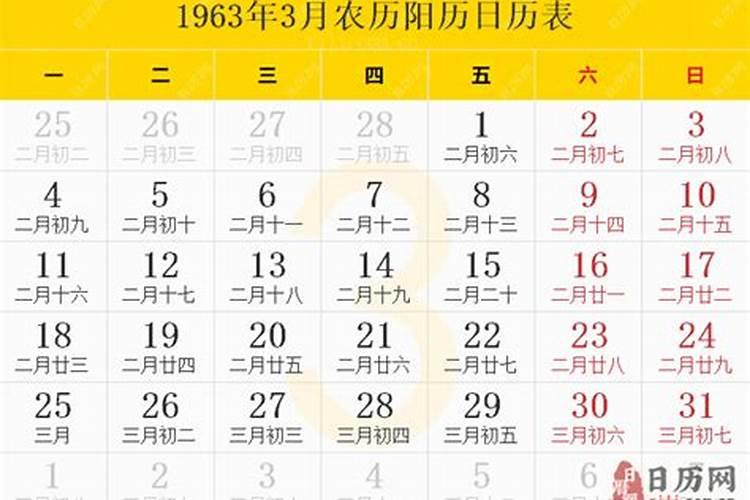 1963年3月15是阳历多少？