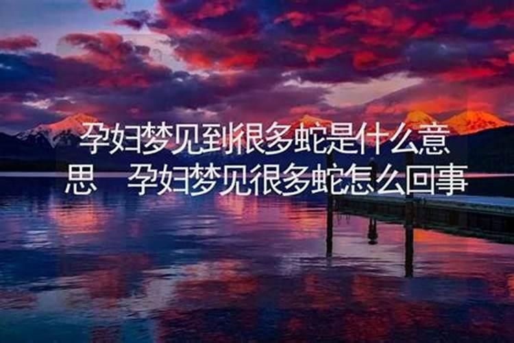 孕妇母亲梦见蛇是什么意思？