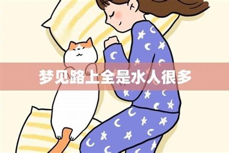 女人梦见路上全是水有什么预兆