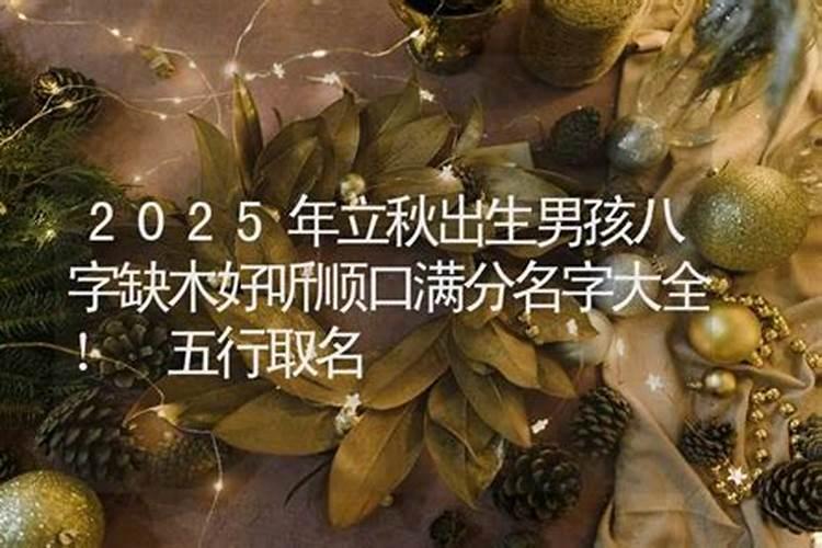 立秋出生小孩取名