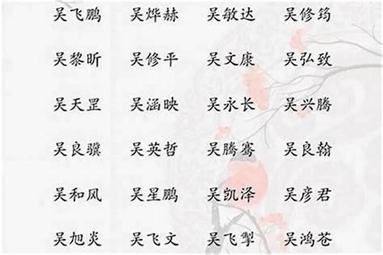姓吴,女孩,取名什么好