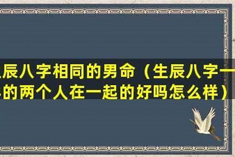 八字相似的人适合婚配吗