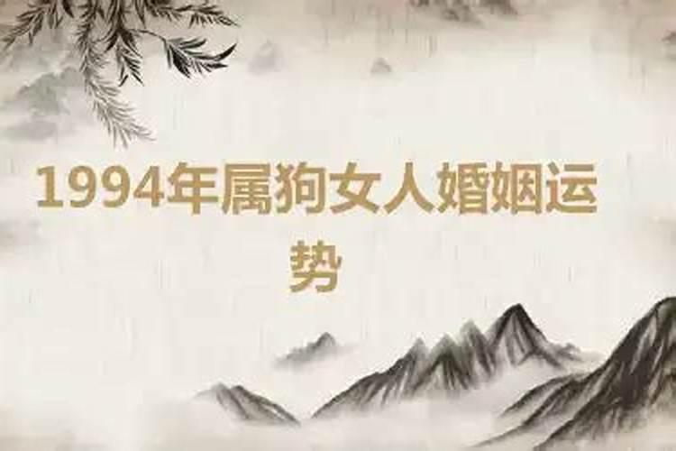 1994属狗女的婚姻和命运
