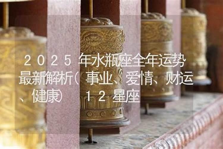 水瓶座2025年的全年运势