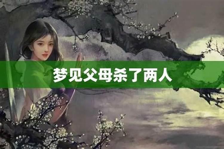 梦见做爸爸杀了人的预兆