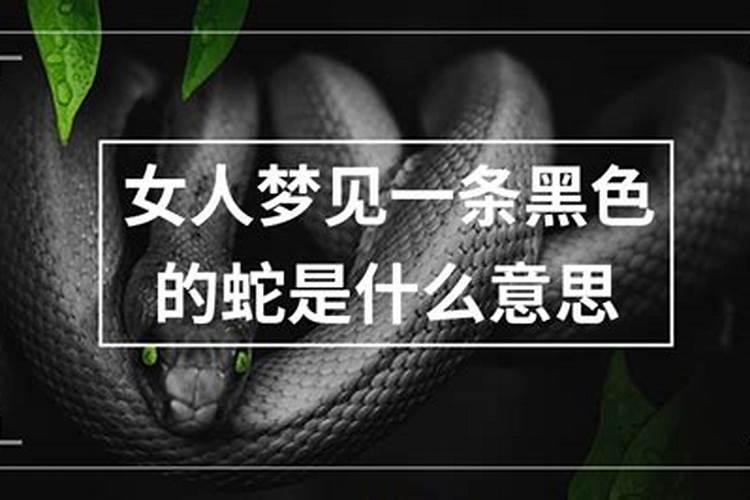 怀孕梦见黑蛇是什么意思