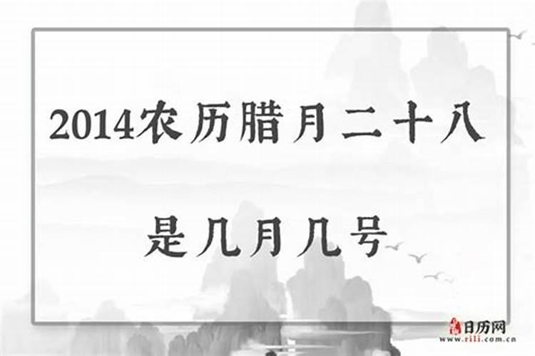 农历12月28是阳历几号