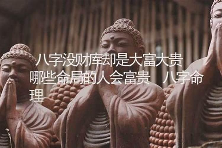 八字里没有财库,该如何看待财运和富贵呢？。。。求解!