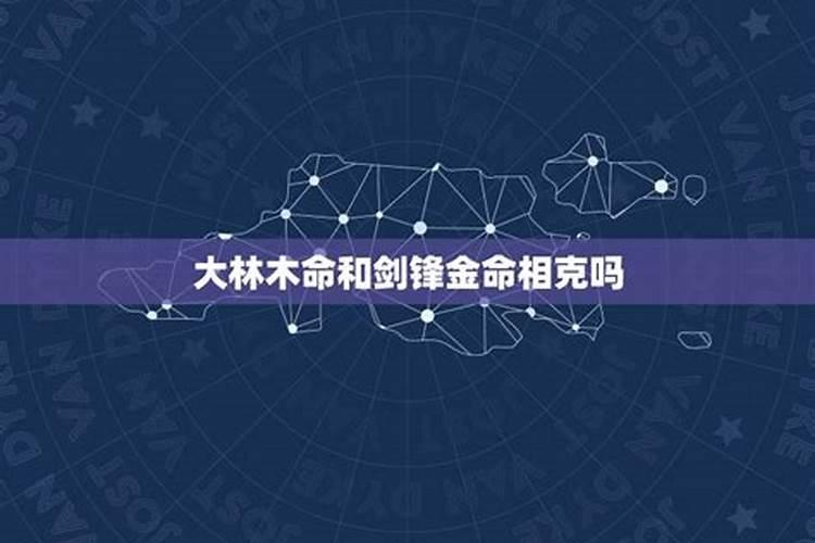 剑锋金命婚配大林木命,剑锋金命的人。不能和大林木的结婚吗？