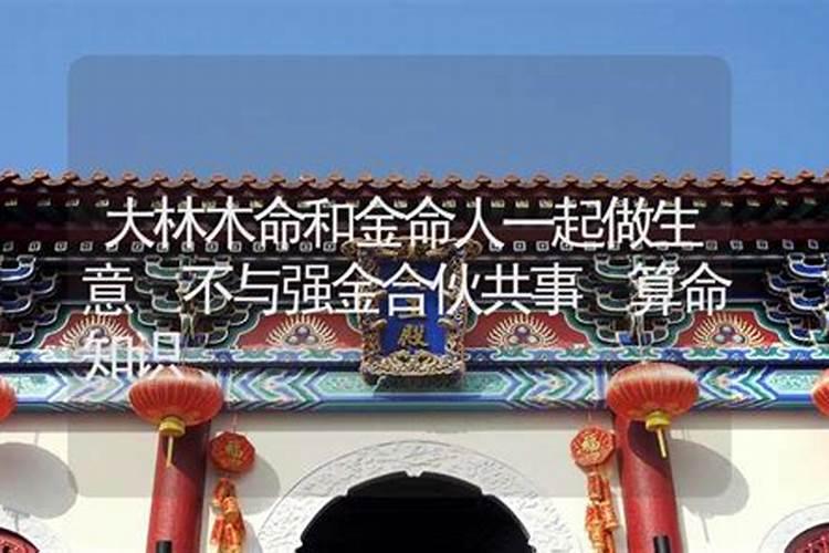合八字 大林木命与白蜡金命婚配好不好