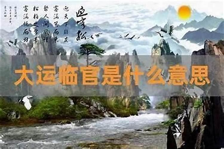 八字临官是什么意思