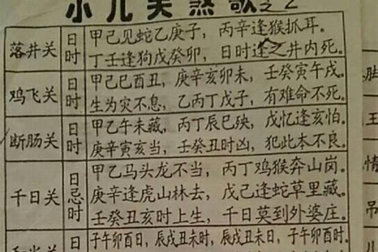 小儿关煞是指几岁？小儿关煞到几岁才过关