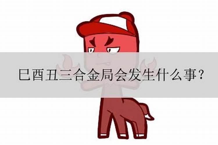 巳酉丑三合金局好吗？