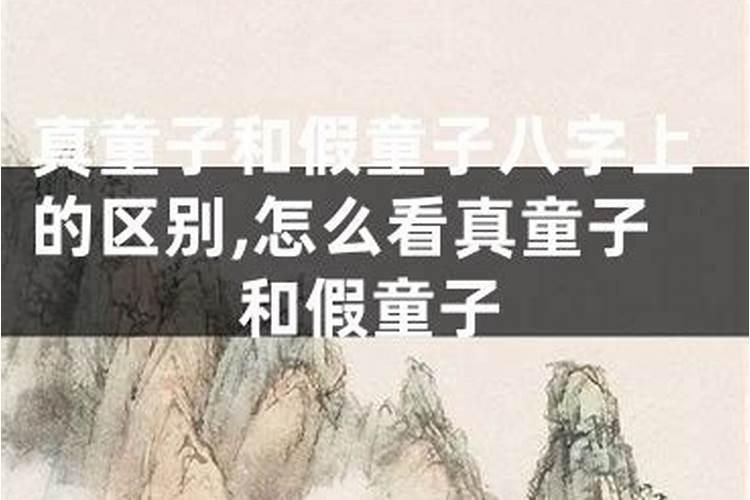 怎么辨别真童子和假童子