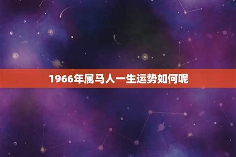 1966年7月出生是什么命命命