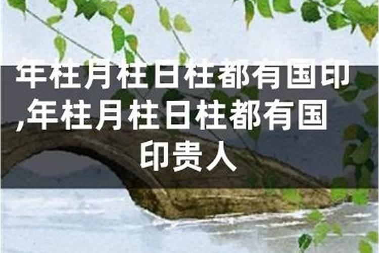 国印贵人在各柱的意思