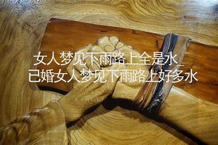 梦见下雨后到处都是水的预兆