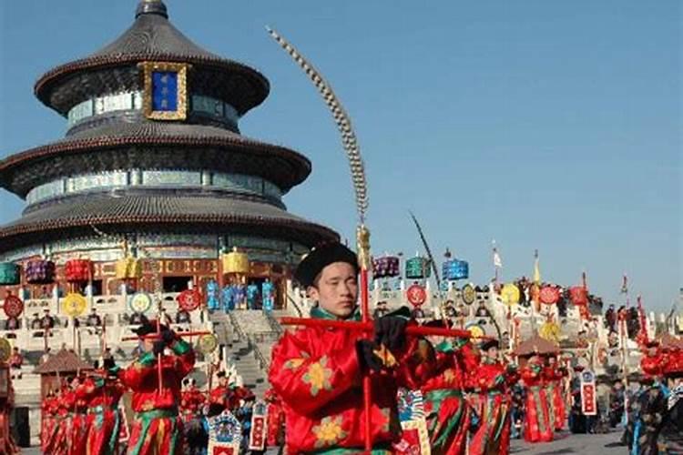 请问北京天坛皇帝祭天的具体流程是怎么样的!