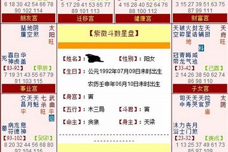 紫微星盘怎么看 求高手指点