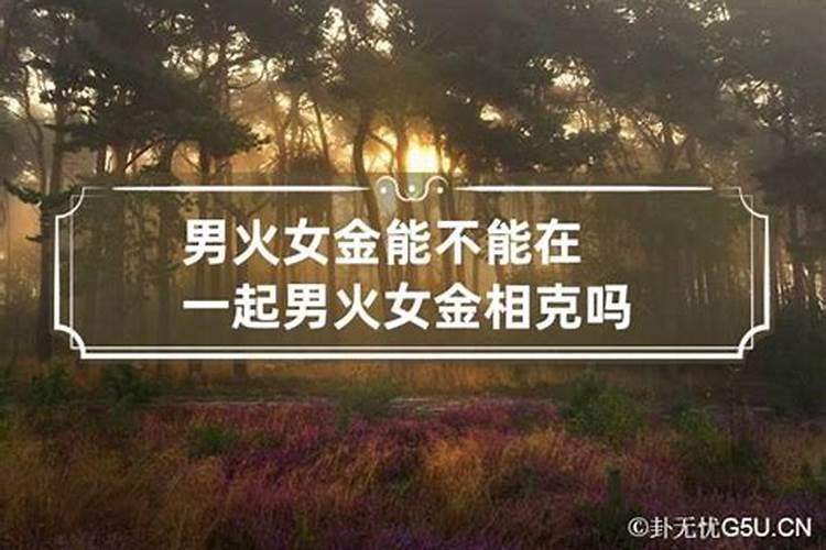 男火命女金命能不能合婚婚后财运好