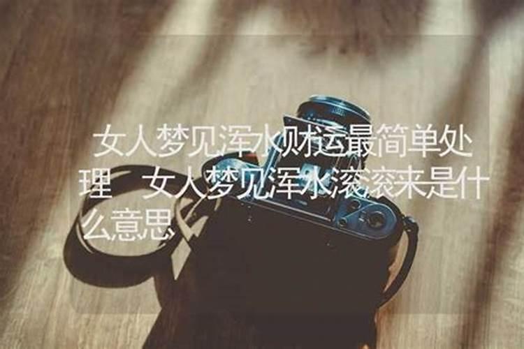 梦见浑水,预示着什么？