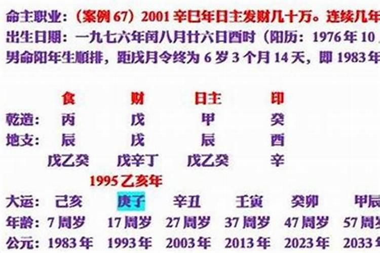如何排八字大运流年