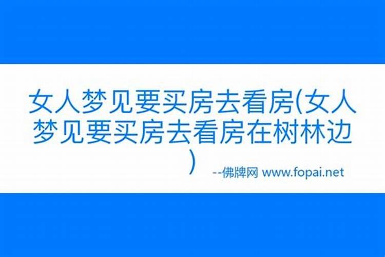 梦见看房子买房子是什么预兆