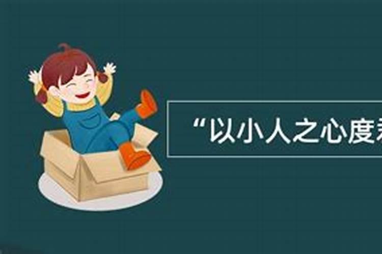 以小人之心度君子之腹是什么意思？？？