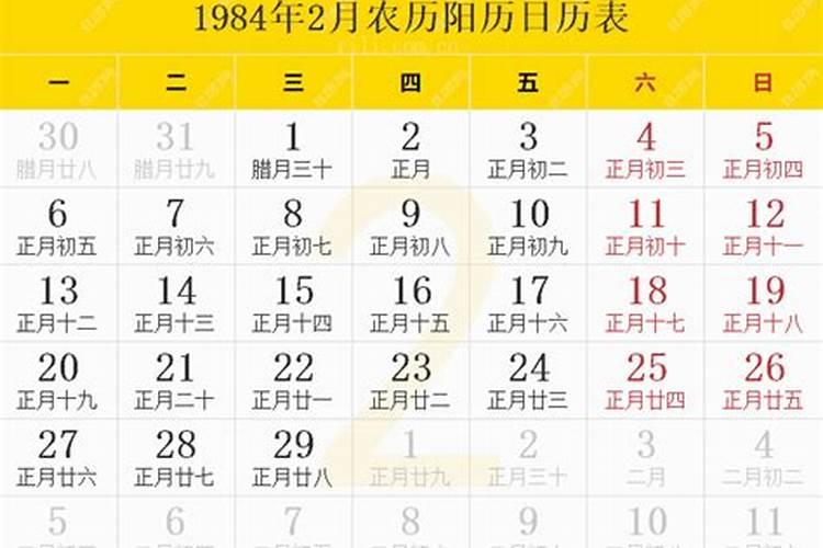 1984年阳历2月3日出生的人是什么命？能帮我算一下吗？
