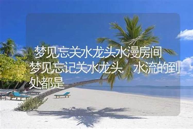 梦见发大水了到处都是水