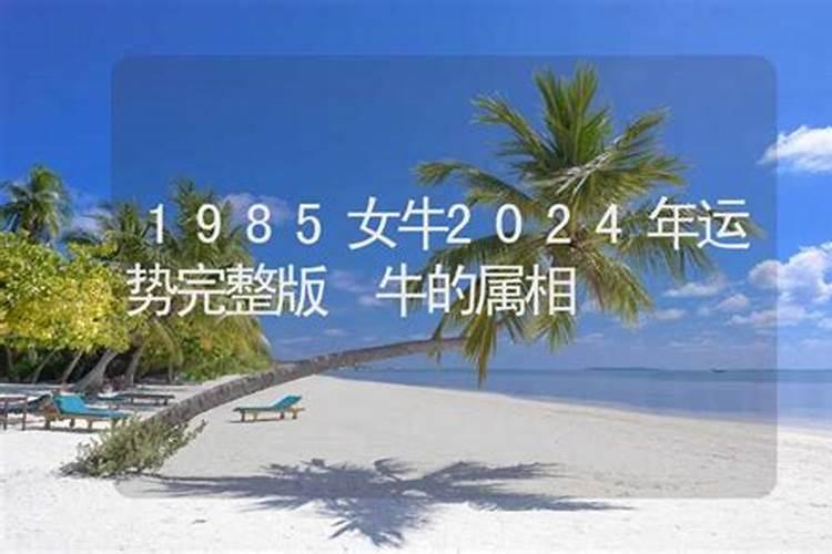 85年牛女2025年运势及每月的运程