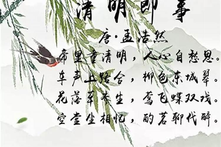 清明怀念父母诗词歌赋