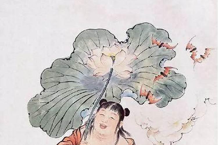 玉佩和合二仙玉雕的寓意