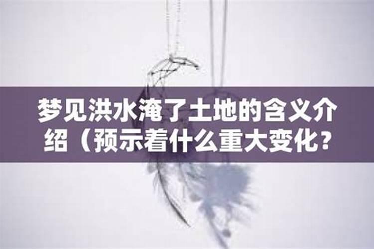 梦见涨大水淹了田地