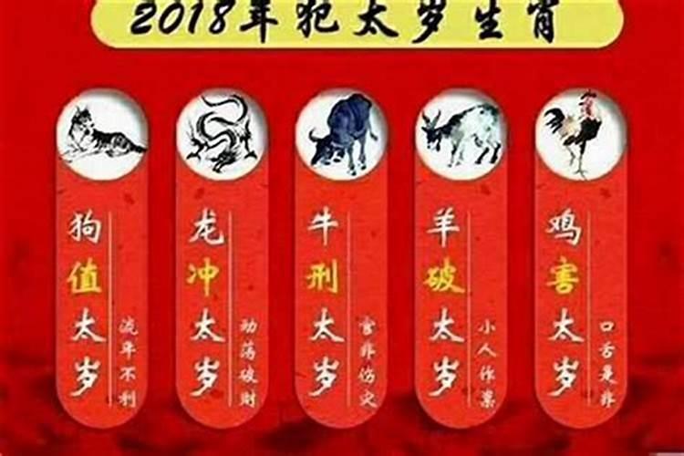 2018年犯太岁的属相是,2018属相什么犯太岁