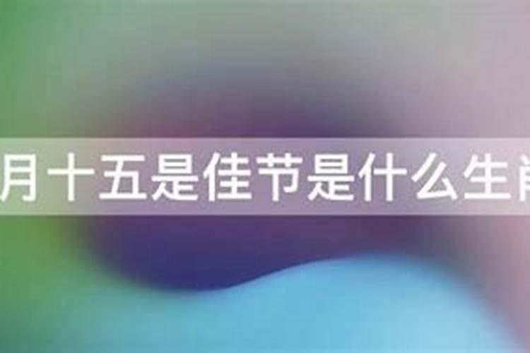 八月十五是什么生肖
