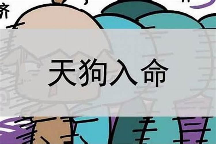 命犯“天狗”是什么意思？