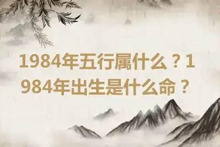 1984年出生是什么命